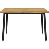  90 x 55 x 75 cm Čvrsto drvo akacije Bijela i crna Pravokutni - Bijela i crna 90 x 55 x 75 cm Živi rub | shoptok.hr