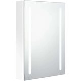  Kupaonski ormarić s ogledalom sjajni bijeli 50 x 13 x 70 cm | shoptok.hr