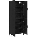  Highboard Zidne Crni hrast 69,5 x 34 x 180 cm Konstruirano drvo | shoptok.hr