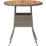  Stol za večeru s pohranom Siva i Akacija 70 x 70 x 73 cm | shoptok.hr