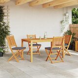  Sklopiva stolica s jastukom 4 pcs Siva 49 x 57,5 x 92 cm | shoptok.hr