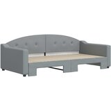  Dnevni krevet svjetlosivi 100 x 200 cm od tkanine | shoptok.hr