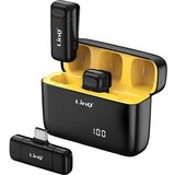 LINQ Mikrofon Brezžični priključek + USBC sprejemnik, Črna, (5000075434) | Shoptok.si