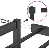 Metalni okvir za krevet crni 183x213 cm | shoptok.hr