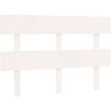 vidaXL Posteljno vzglavje belo 124x3x81 cm trdna borovina | Shoptok.si