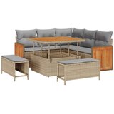  Sjedeća garnitura za vrt 8 kom. 8-Broj sjedala Bež 100 x 100 x 71 cm | shoptok.hr