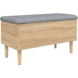  Klupa za pohranu boja hrasta 82x42x46 cm od konstruiranog drva | shoptok.hr