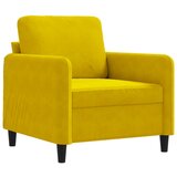  The Living Store Fotelj rumen 60 cm žamet - Enosed, (21495030) | Shoptok.si