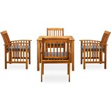  5-dijelni vrtni blagovaonski set s jastucima bagremovo drvo | shoptok.hr