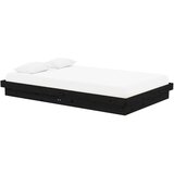  Za krevet od masivnog drva crni 120 x 200 cm | shoptok.hr