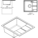 Sandonna sudopera alina bež 590x500/203 mm | ePonuda.com