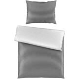 Esposa OBOJESTRANSKA POSTELJNINA 140/200 cm saten siva, bela | Shoptok.si