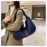 Venisymlis Mornarsko Modra Tkana Ženska Torba Za Čez Ramo, Večnamenska Prenosna Torba Za Pazduhe, (22070141) | Shoptok.si