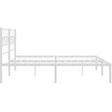  Metalni okvir za krevet s uzglavljem bijeli 180x200 cm | Eponuda.com