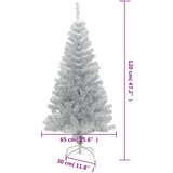  Umjetno božićno drvce sa stalkom srebrno 120 cm PET | Eponuda.com