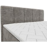 MID.YOU POSTELJA Z VZMETNICO 180 cm x 200 cm , les, tekstil, leseni material siva | Shoptok.si