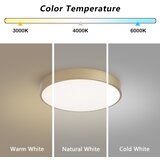 Brilagi LED stropno svetlo POOL LED/48W/230V 3000/4000/6000K prečnik 40 cm zlatna | Eponuda.com