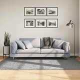  Čupavi tepih PAMPLONA visoka vlakna moderni sivi 140 x 200 cm | shoptok.hr