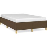 vidaXL Posteljni okvir temno rjav 120x190 cm tkanina Cene