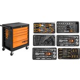 Neo Tools voziček za orodje s priloženim orodjem, 117-delni set | Shoptok.si