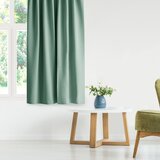 AmeliaHome Curtain BLACKOUT color mint style classic silver eyelets blackout 140x175 | shoptok.hr