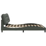 vidaXL Okvir za krevet s uzglavljem tamnosivi 180 x 200 cm od tkanine | shoptok.hr