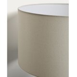 Kave Home Bijela/tamno smeđa stojeća svjetiljka s tekstilnim sjenilom (visina 150,5 cm) Niani – | shoptok.hr