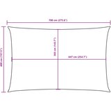  Jedro protiv sunca od tkanine pravokutno 4 x 7 m narančasto | shoptok.hr