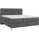 MID.YOU POSTELJA Z VZMETNICO 160 cm x 200 cm , les, tekstil, leseni material antracit | Shoptok.si