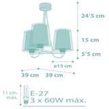 Dalber 81177H - Dečiji luster DREAM FLOWERS 3xE27/60W/230V | Eponuda.com