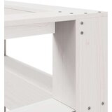  Polica za knjige uzglavlje L-oblika bijelo 140 cm borovine | shoptok.hr