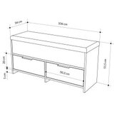 Hanah home cipelarnik cove shoe bench anthracite | ePonuda.com