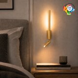 Brilagi LED zidno reflektorsko svetlo VIXON LED/3W/230V + LED/5W zlatna CRI 90 | Eponuda.com