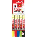 Markerji za tekstil KiDS, 5 x 3 ml, 5 kosov v pretisnem omotu, (21656278)
