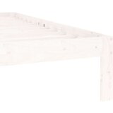  Okvir za krevet od masivne borovine bijeli 140 x 200 cm | shoptok.hr
