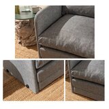 Atelier Del Sofa Fotelja na rasklapanje Saga Single, 68x70x66 cm, Svetlosiva | Eponuda.ba