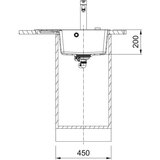 Franke 114.0637.492 Centro CNG 611-62 TL/7 pomivalno korito iz umetnega kamna | Shoptok.si