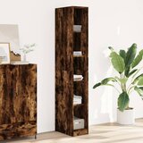 vidaXL Garderobna omara dimljeni hrast 30x50x200 cm inženirski les | Shoptok.si
