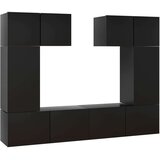  6-dijelni set TV ormarića crni od iverice | shoptok.hr
