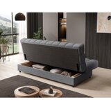 ELTAP Siva sklopiva/s prostorom za odlaganje sofa od šenila 197 cm Clareta – | shoptok.hr