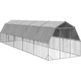  Kavez za kokoši s krovom 2,5x10x2,25 m pocinčani čelik | Eponuda.com