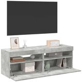 Furnova TV omarica z LED lučkami 2 kosa betonsko siva 60x35x40 cm, (21924295) Cene