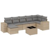Maison Chic Seti vrtnega pohištva - Vrtna garnitura - Vrtni pohištvo set 8-delna z blazinami bež poli ratan, (21798914) | Shoptok.si