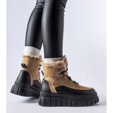 Gemre Beige ankle boots with a chunky sole Cervantes | Eponuda.ba
