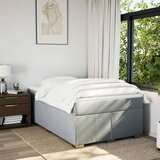  Krevet s oprugama i madracem svjetlosivi 120x190 cm od tkanine | shoptok.hr