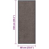  Čupavi otirač 60 x 150 cm tamnosmeđi | shoptok.hr