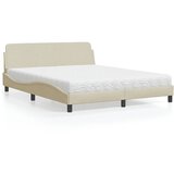  Krevet s madracem Dover krem 160x200 cm od tkanine | shoptok.hr