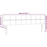  Uzglavlja tamnoplava 180x5x78/88 cm baršunasta | shoptok.hr