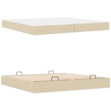  Konstrukcija postelje s shranjevanjem krema 200 x 200 cm blago, (5000069858) | Shoptok.si