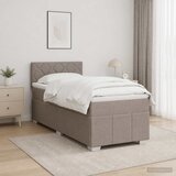  Boxspring krevet s madracem Sivosmeđa 100 x 200 cm Tkanina | shoptok.hr